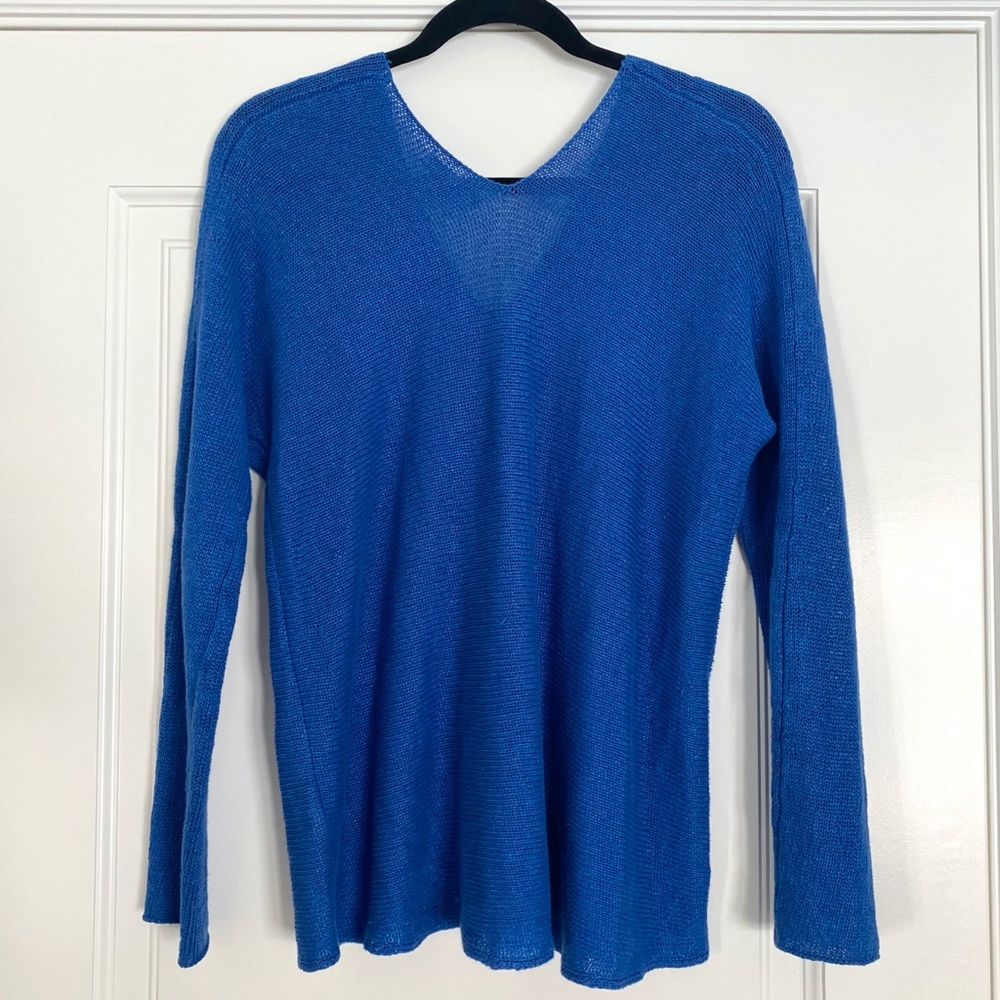 Vince Double V 100% Linen Sweater - XS - Picture 4 of 6